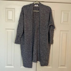 Long gray cardigan